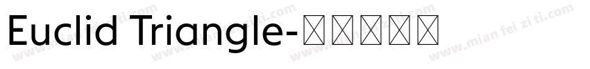 Euclid Triangle字体转换